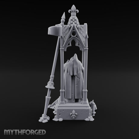 Chalice-Bearing Gothic-Spired Lady Shrine Miniature for Dungeons and Dragons, Pathfinder or other TTRPGs