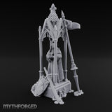 Chalice-Bearing Gothic-Spired Lady Shrine Miniature for Dungeons and Dragons, Pathfinder or other TTRPGs