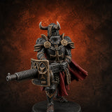 Chaos Gun Toting Heavy Templar A — painted concept preview (miniature supplied unpainted)