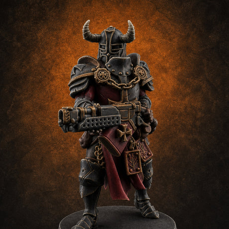 Chaos Gun Toting Heavy Templar B — painted concept preview (miniature supplied unpainted)