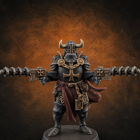 Chaos Gun Toting Heavy Templar D — painted concept preview (miniature supplied unpainted)