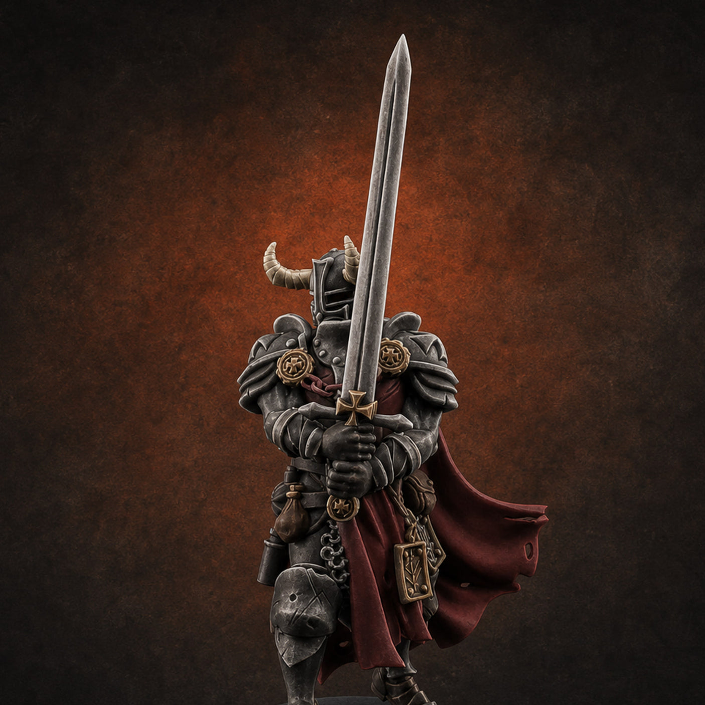 Chaos Gun Toting Heavy Templar E — painted concept preview (miniature supplied unpainted)