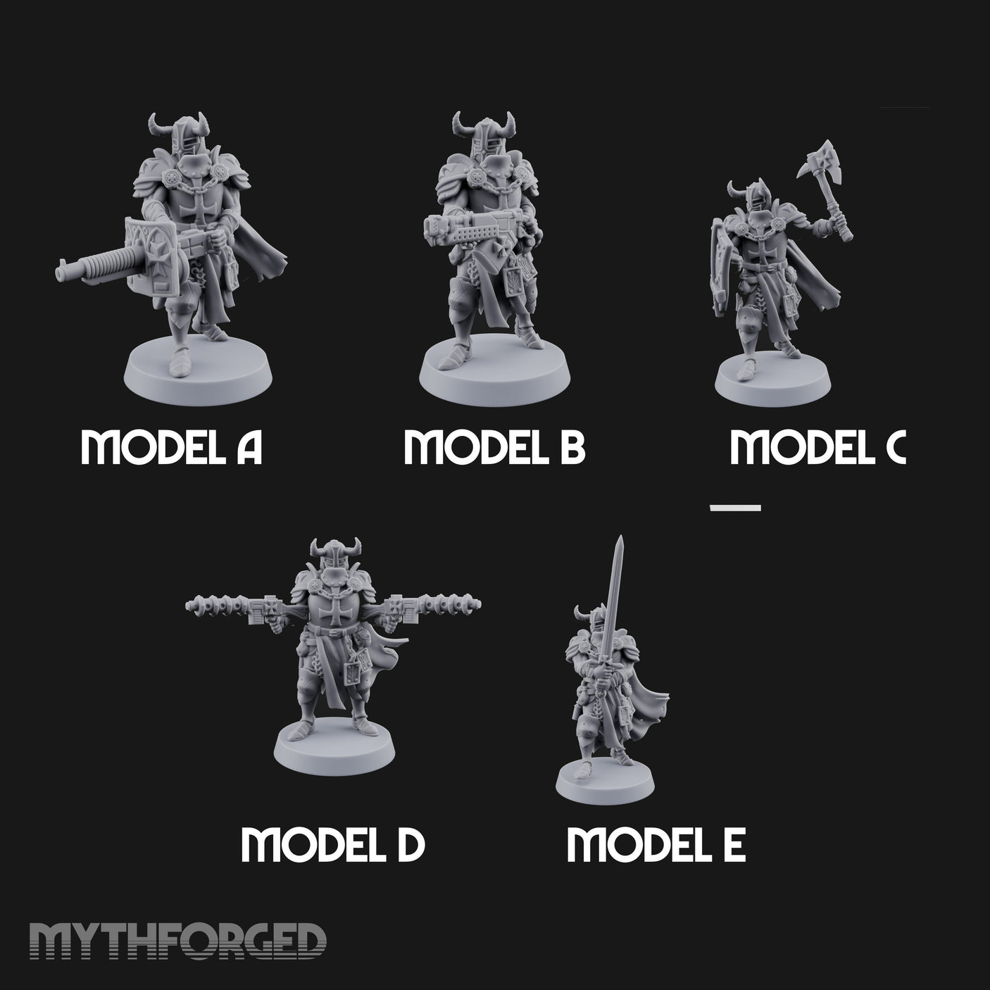 Chaos Gun Toting Heavy Templars — Full Set