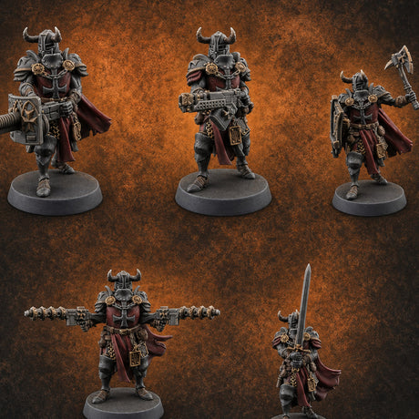 Chaos Gun Toting Heavy Templars — painted concept preview (miniature supplied unpainted)