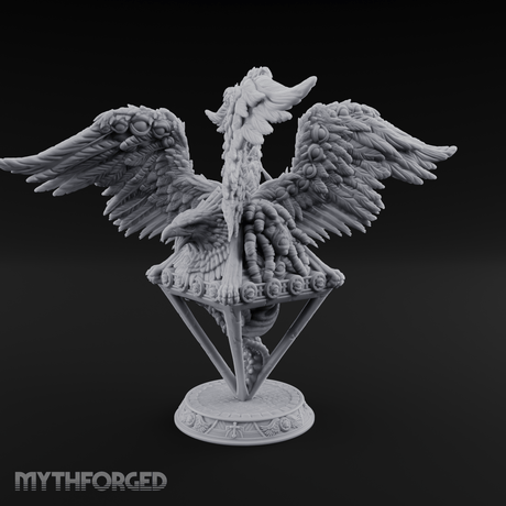 Wings Spread Wide Angel Guardian Miniature for Dungeons and Dragons, Pathfinder or other TTRPGs
