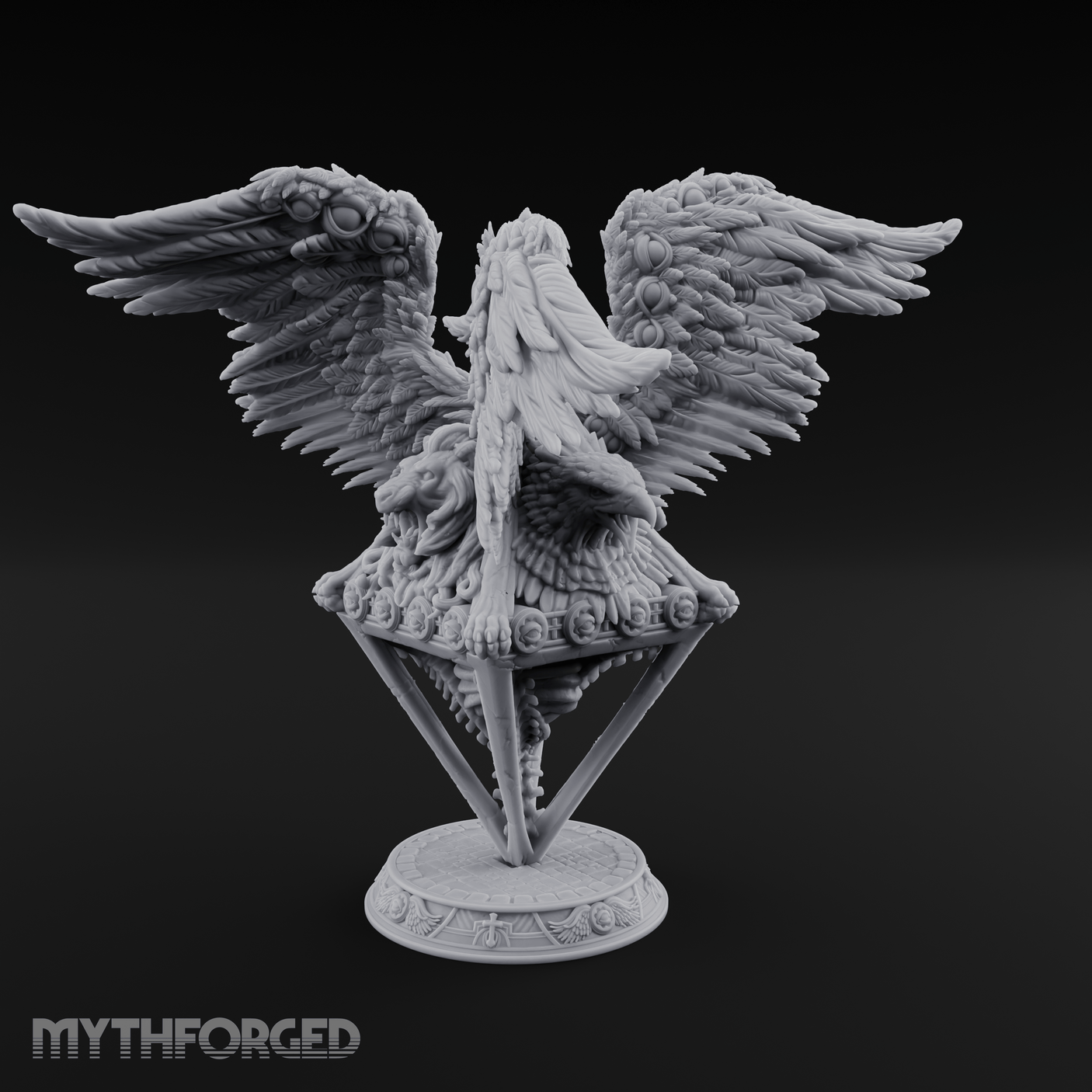 Wings Spread Wide Angel Guardian Miniature for Dungeons and Dragons, Pathfinder or other TTRPGs