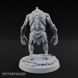 Chest Splitting Zombie Brute Miniature for Dungeons and Dragons, Pathfinder or other TTRPGs