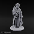 Child Cradling Human Cultist Miniature for Dungeons and Dragons, Pathfinder or other TTRPGs