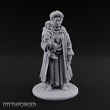 Child Cradling Human Cultist Miniature for Dungeons and Dragons, Pathfinder or other TTRPGs