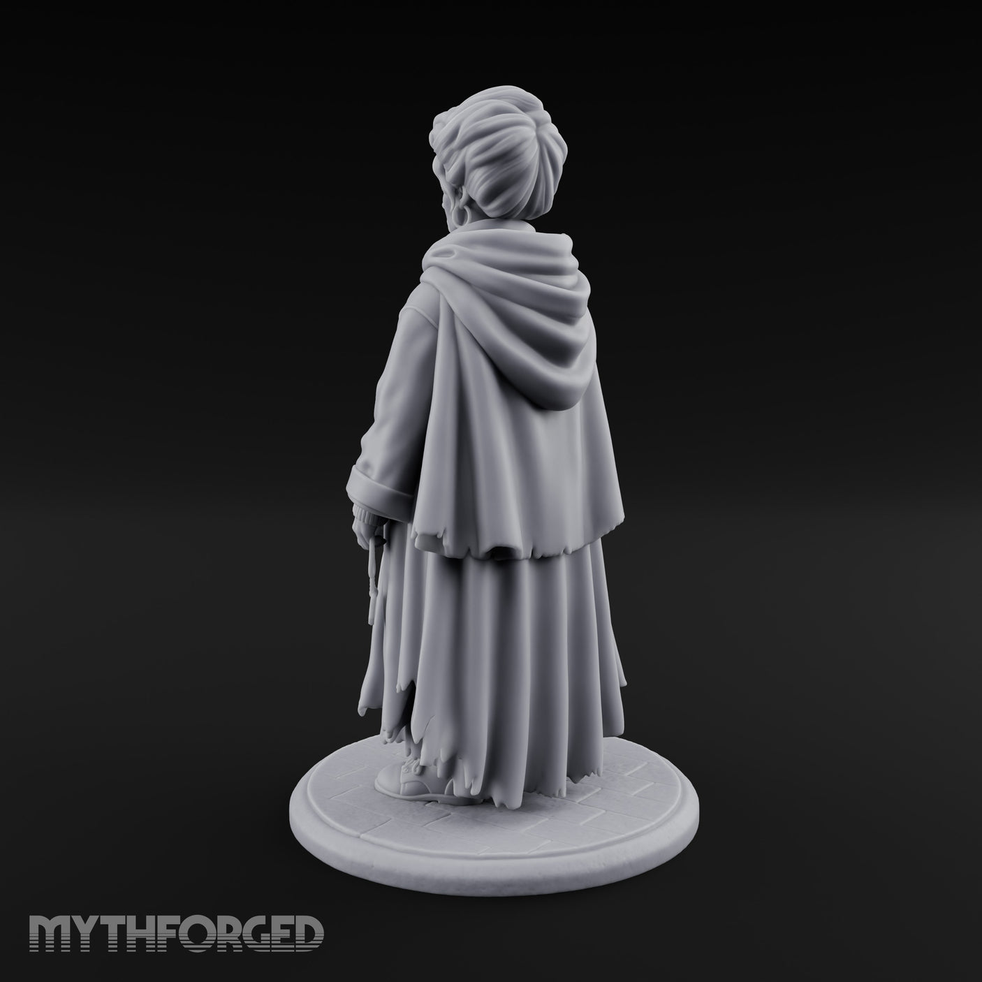 Child Cradling Human Cultist Miniature for Dungeons and Dragons, Pathfinder or other TTRPGs