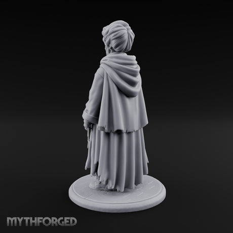 Child Cradling Human Cultist Miniature for Dungeons and Dragons, Pathfinder or other TTRPGs