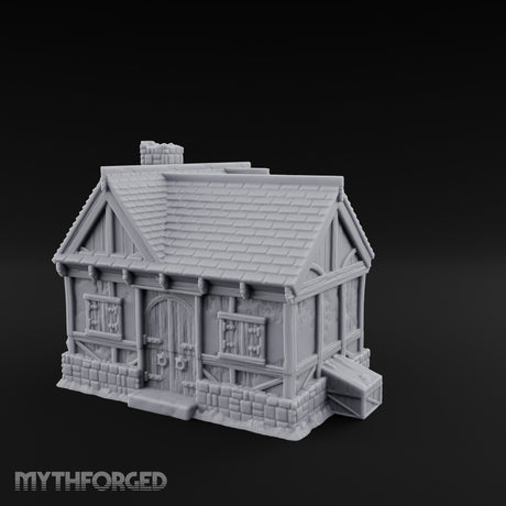 Chimney-Topped Slate-Roofed Watermill Cottage