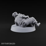 Flat Out, Eyes Down Human Prone Anti-Tank Rifle Crewman B