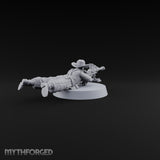 Flat Out, Eyes Down Human Prone Anti-Tank Rifle Crewman A