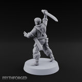 Steel Arm, Stolen Blade Human Officer with Katana and Mechanical Arm — Mechanical