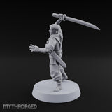 Steel Arm, Stolen Blade Human Officer with Katana and Mechanical Arm — Mechanical
