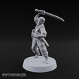 Steel Arm, Stolen Blade Human Officer with Katana and Mechanical Arm — Mechanical