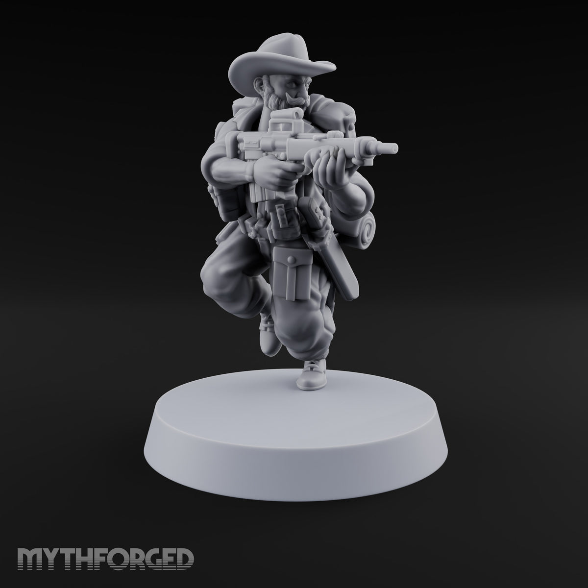 Brims Low, Bullpups Up Human Rifleman in Slouch Hat A