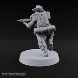 Brims Low, Bullpups Up Human Rifleman in Slouch Hat A