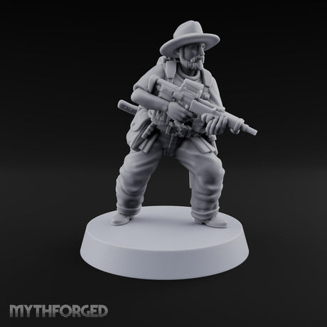 Brims Low, Bullpups Up Riflemen in Slouch Hats — C