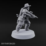 Brims Low, Bullpups Up Human Rifleman in Slouch Hat C