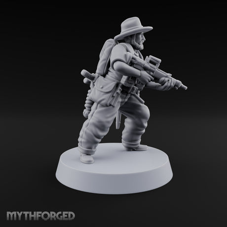 Brims Low, Bullpups Up Human Rifleman in Slouch Hat C