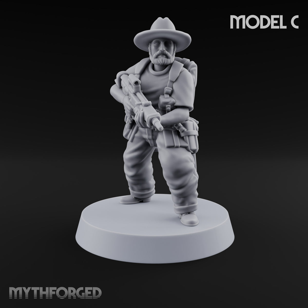 Brims Low, Bullpups Up Riflemen in Slouch Hats — C
