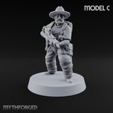 Brims Low, Bullpups Up Riflemen in Slouch Hats — C