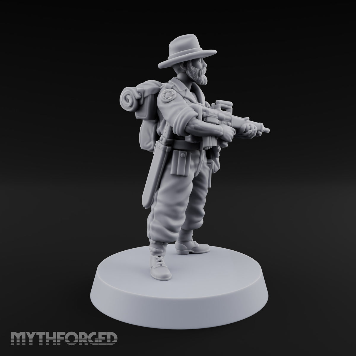 Brims Low, Bullpups Up Human Rifleman in Slouch Hat E