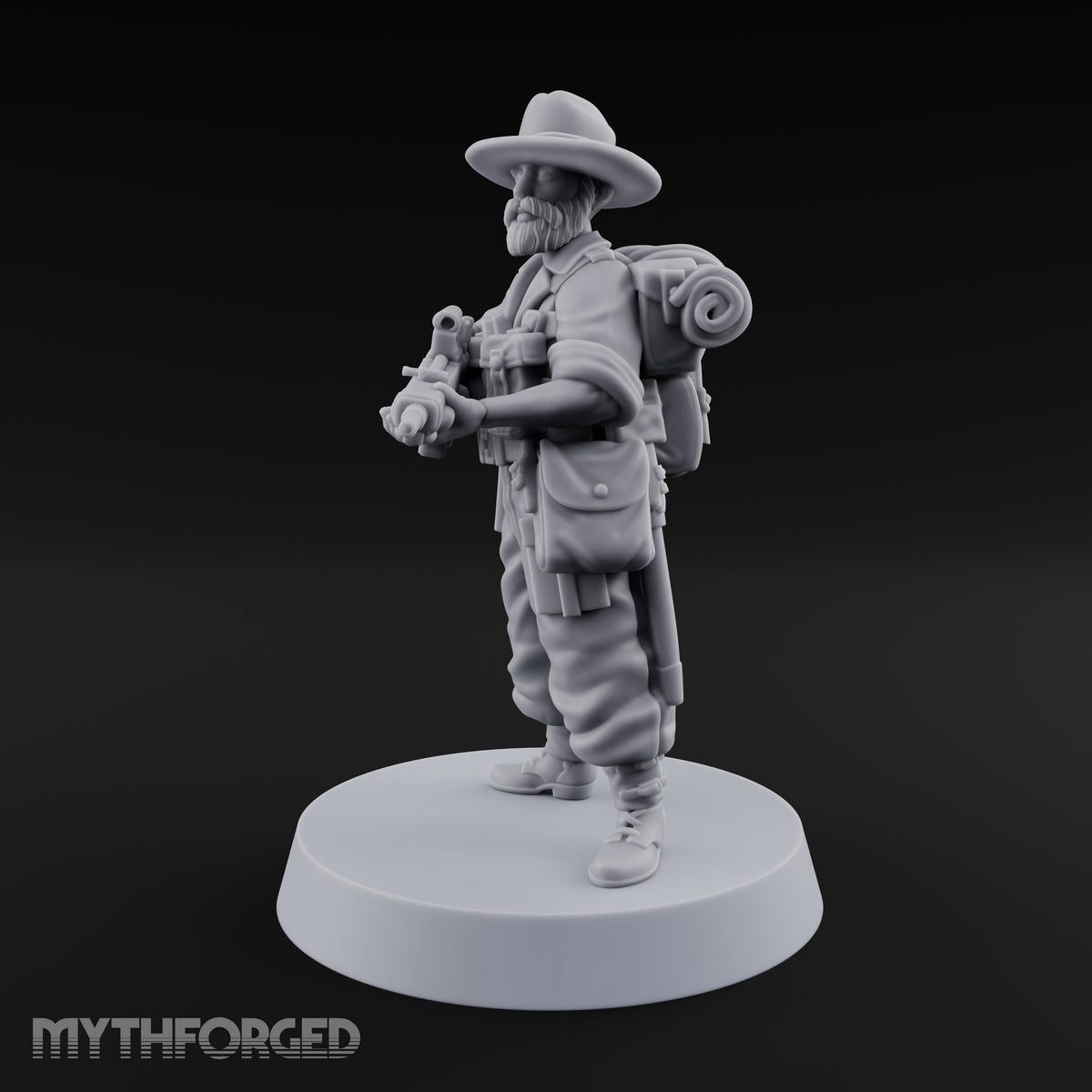 Brims Low, Bullpups Up Human Rifleman in Slouch Hat E