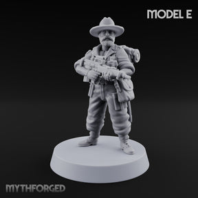 Brims Low, Bullpups Up Human Rifleman in Slouch Hat E