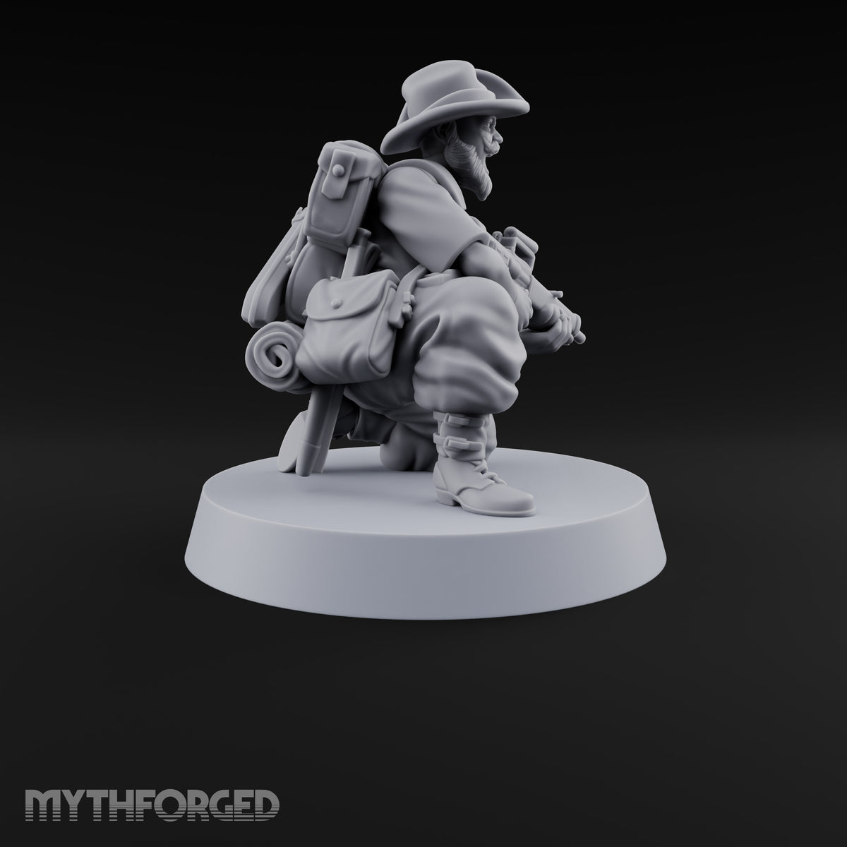 Brims Low, Bullpups Up Human Rifleman in Slouch Hat G