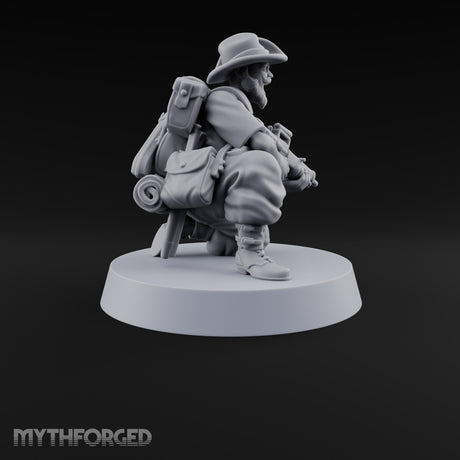 Brims Low, Bullpups Up Human Rifleman in Slouch Hat G
