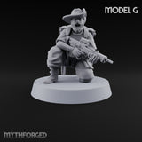 Brims Low, Bullpups Up Riflemen in Slouch Hats — G