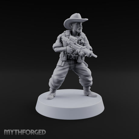 Unhurried Beards, Hurried Aim Human Rifleman in Slouch Hat A