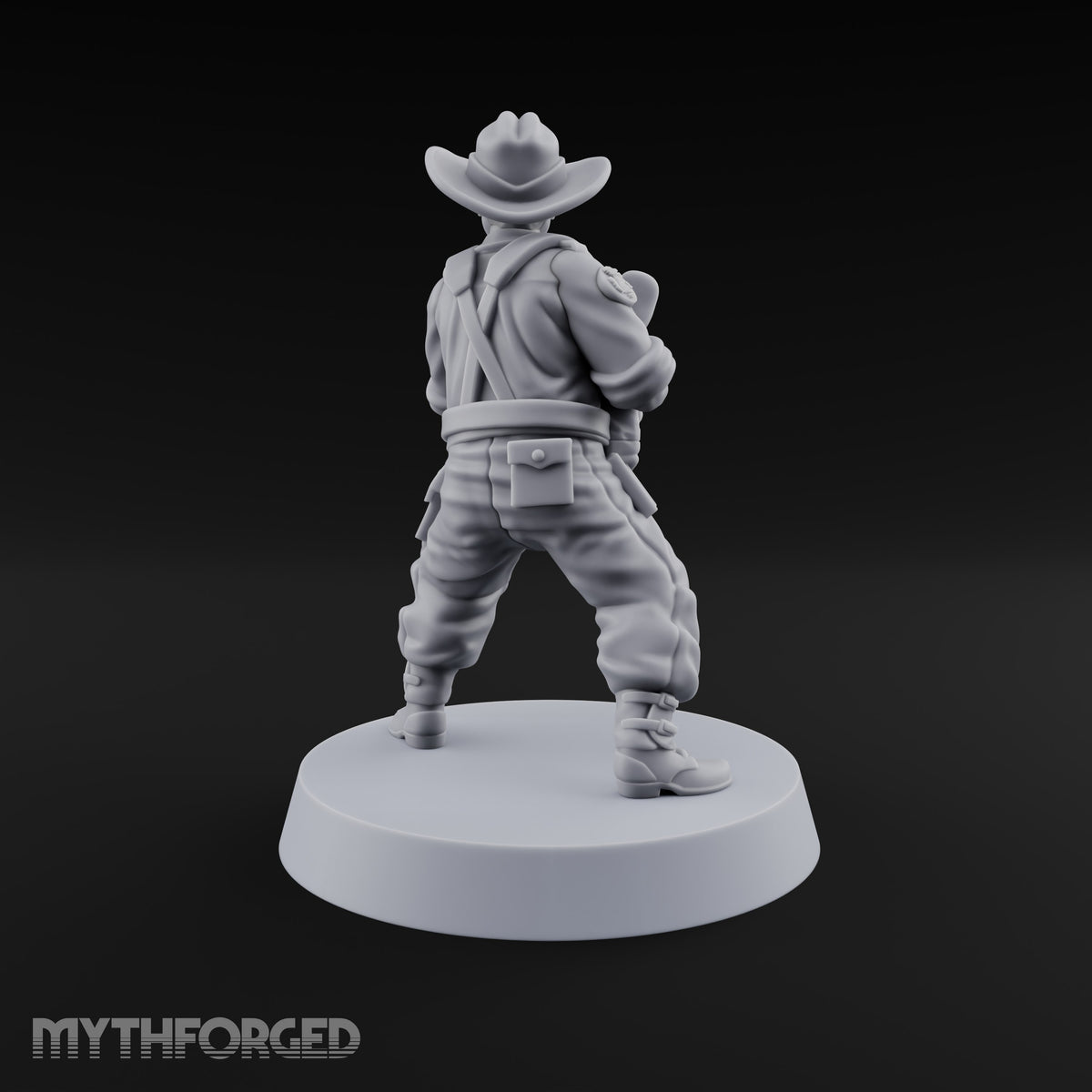 Unhurried Beards, Hurried Aim Human Rifleman in Slouch Hat A