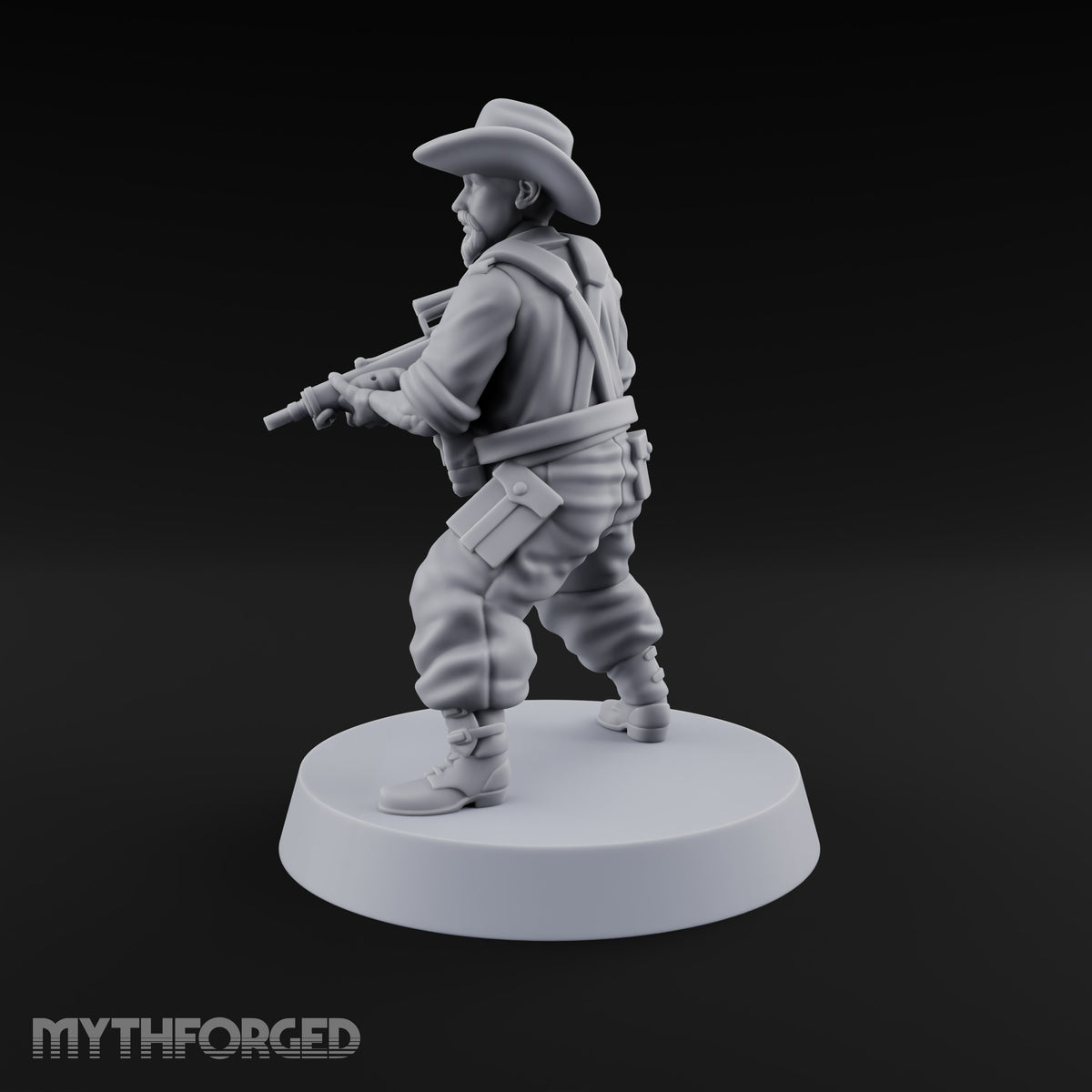 Unhurried Beards, Hurried Aim Human Rifleman in Slouch Hat A
