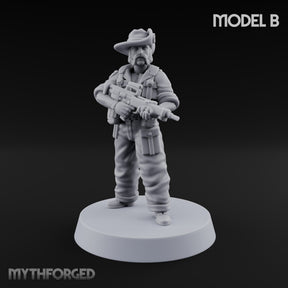Unhurried Beards, Hurried Aim Human Rifleman in Slouch Hat B