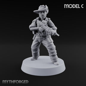 Unhurried Beards, Hurried Aim Human Rifleman in Slouch Hat C