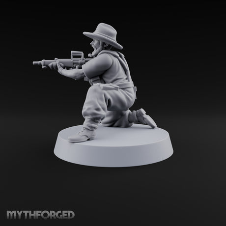 Unhurried Beards, Hurried Aim Human Rifleman in Slouch Hat D