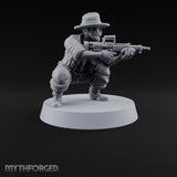 Unhurried Beards, Hurried Aim Human Rifleman in Slouch Hat E