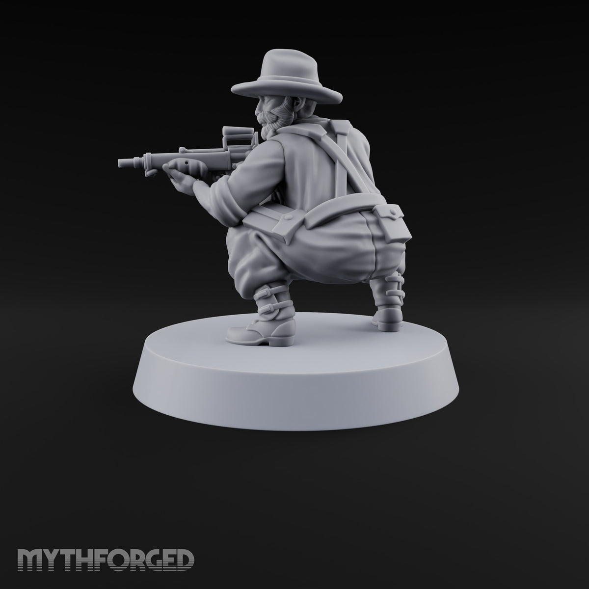 Unhurried Beards, Hurried Aim Human Rifleman in Slouch Hat E