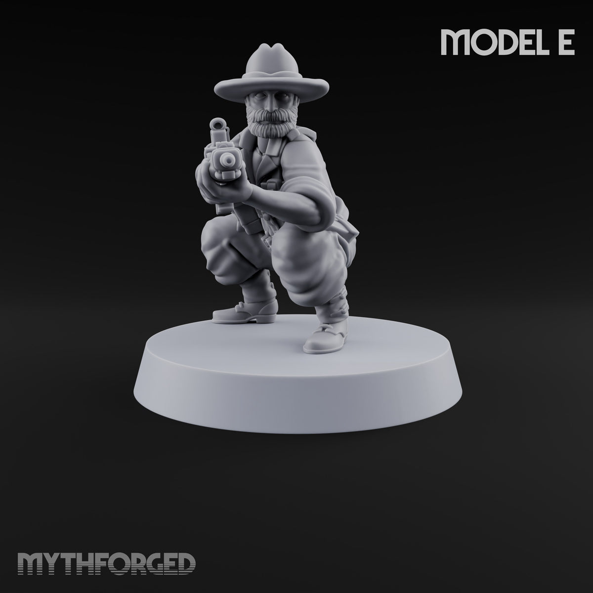Unhurried Beards, Hurried Aim Human Rifleman in Slouch Hat E