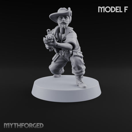 Unhurried Beards, Hurried Aim Human Rifleman in Slouch Hat F