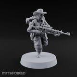 Beards Bristling, Rifles Humming Human Heavy Tesla Rifle Soldiers — A