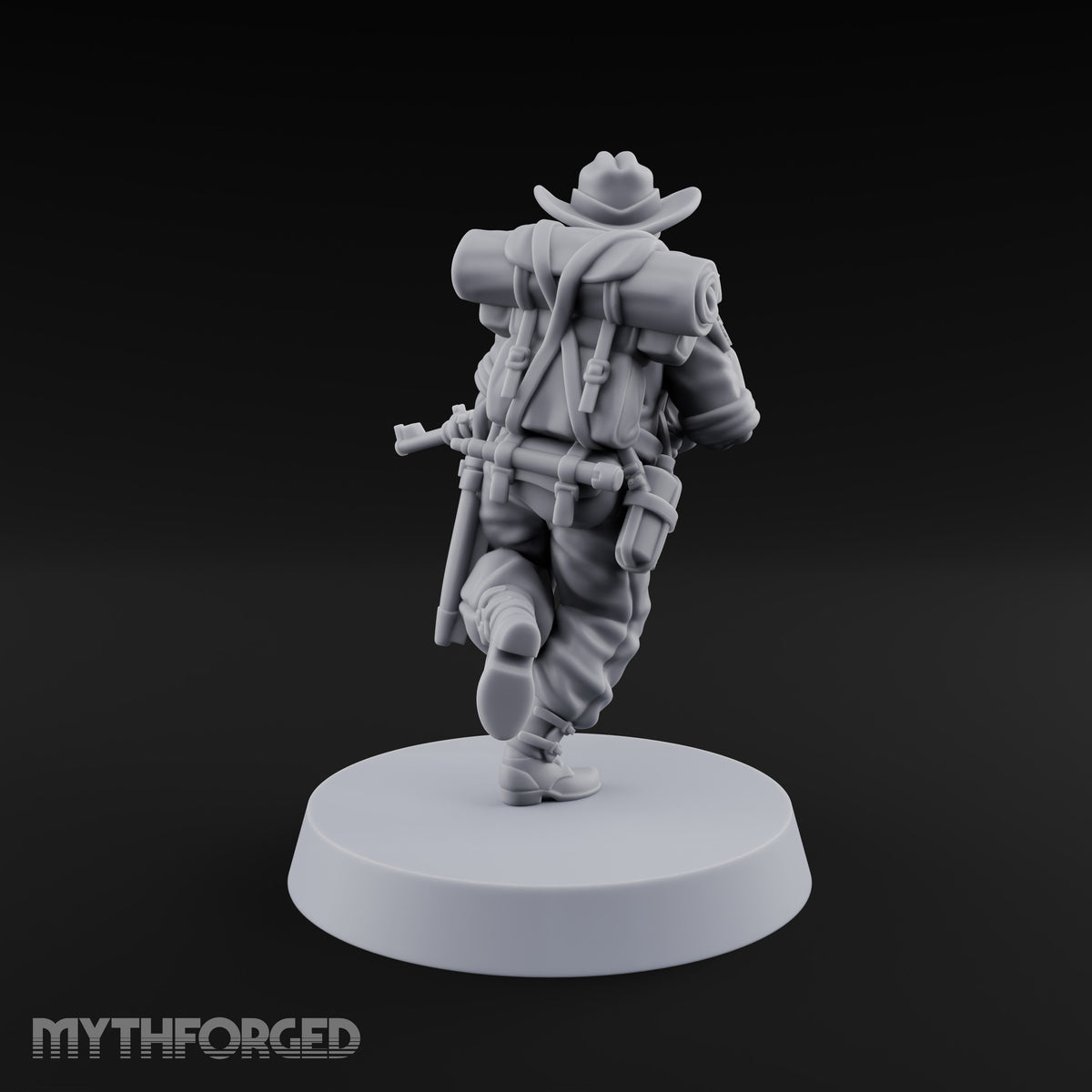 Beards Bristling, Rifles Humming Human Heavy Tesla Rifle Soldier A
