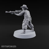 Beards Bristling, Rifles Humming Human Heavy Tesla Rifle Soldier B