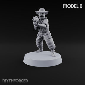 Beards Bristling, Rifles Humming Human Heavy Tesla Rifle Soldier B