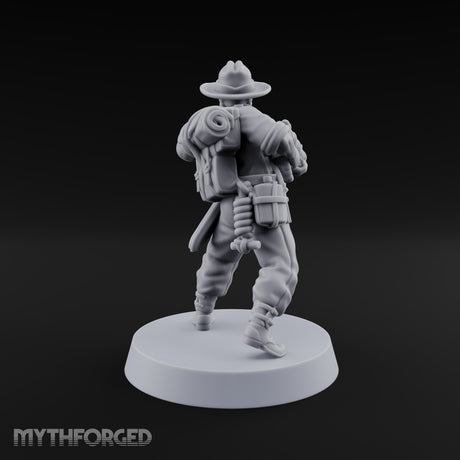 Beards Bristling, Rifles Humming Human Heavy Tesla Rifle Soldier C