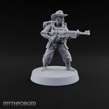Beards Bristling, Rifles Humming Human Heavy Tesla Rifle Soldier D